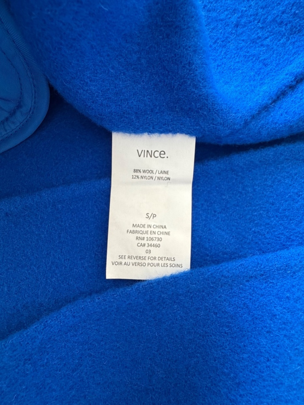 VINCE Wool-Blend Long Coat - Picture 4 of 5